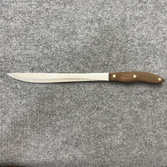 Cutco 23 Slicing Knife Wood Handle USA Made 14" Carving Chef Collectible - Picture 1 of 7